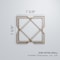 Ekena Millwork Extra Small Kiowa Decorative Fretwork Wood Wall Panels, Alder, 7 3/8"W x 7 3/8"H x 3/8"T WALW08X08X0375KWAAL - alternate 4